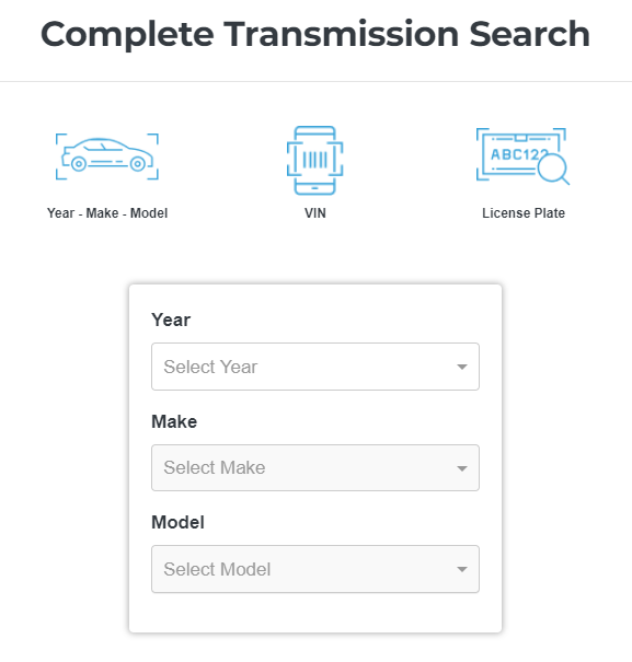 Complete Transmission Lookup Tool from Transend